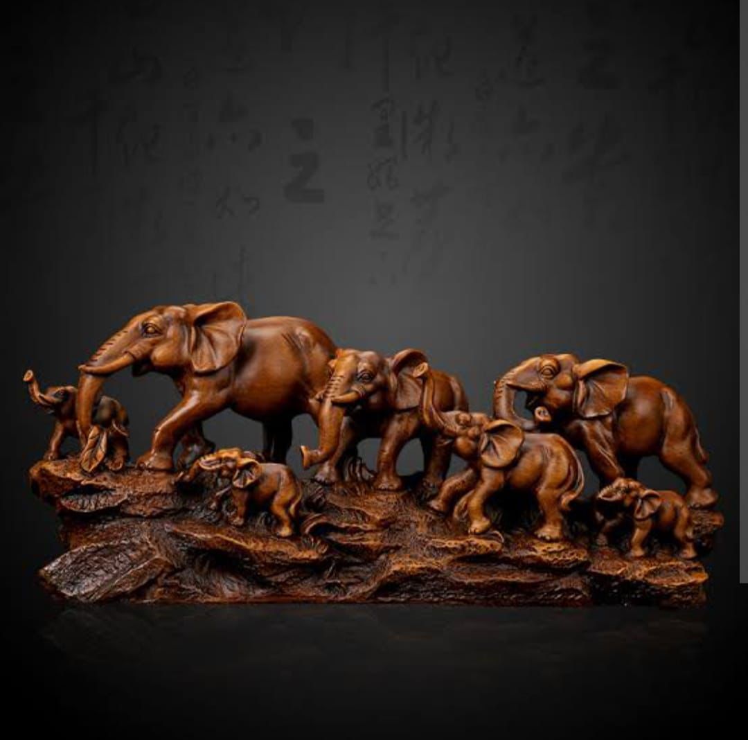 Seven Elephant Show Piece