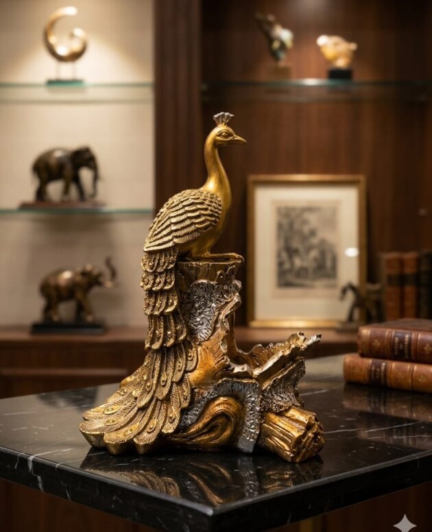 Bottle Peacock Gold Height-31/Length-12/Werth-22