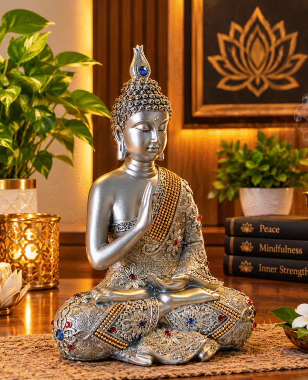 Silvar Budda Staute